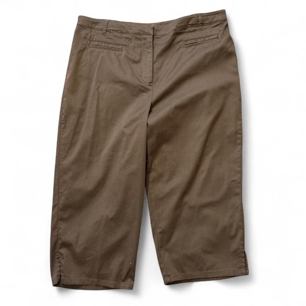 Vintage 90s Brown‎ Chico's Capri Pants, Women's Size XL